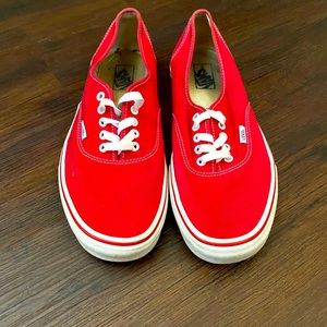 MENS RED VANS SIZE 13